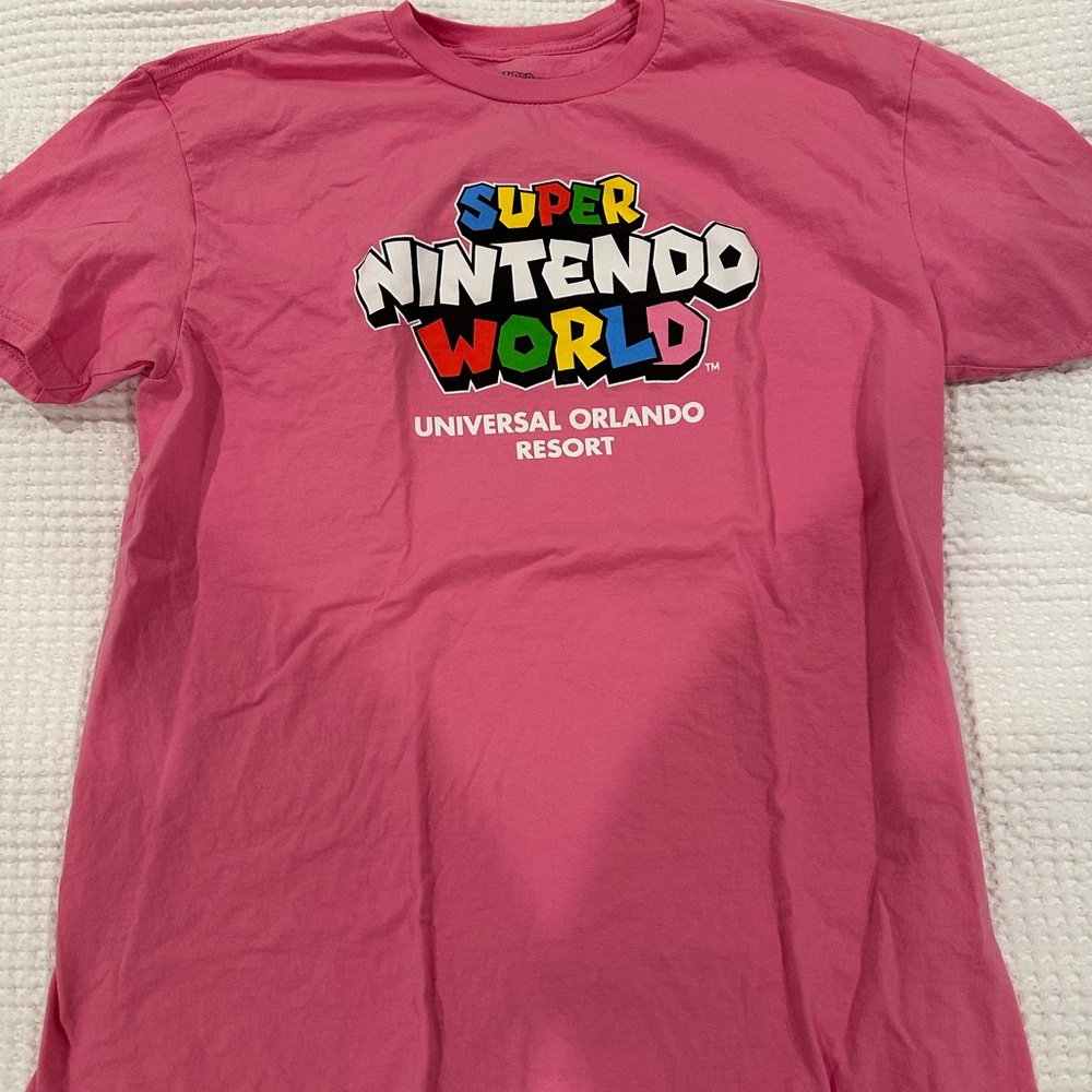 Super Nintendo World Pink T-Shirt